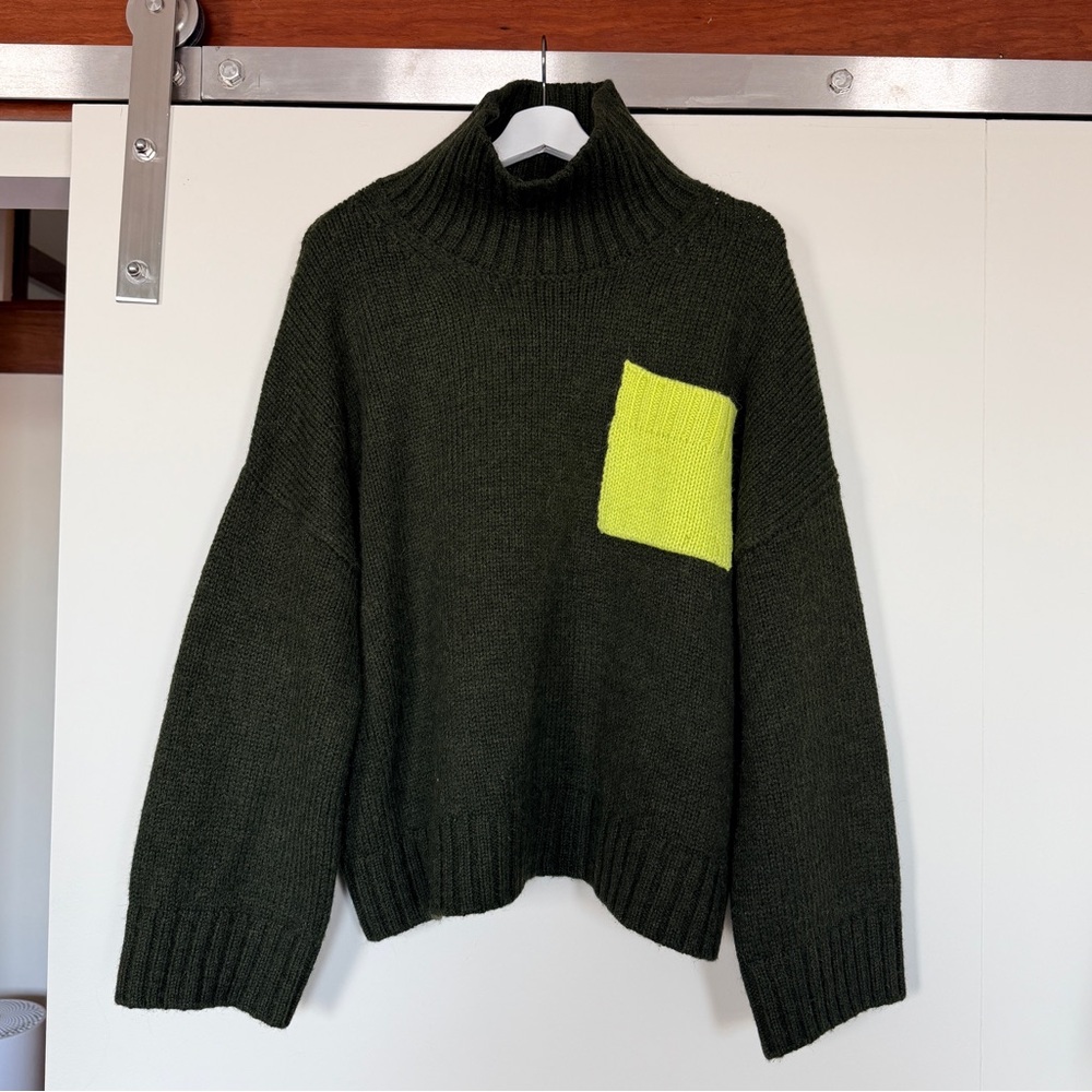 JW Anderson Patch Pocket Turtleneck Jumper